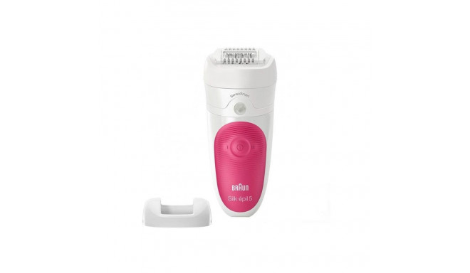 Braun Silk-épil 5 SE5500 märg ja kuiv valge/roosa epilaator