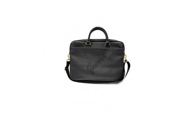 Guess GUCB15PUSASBK 16-tolline must Saffiano kott