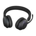 JABRA Evolve2 65 MS Stereo Headset on-ear Bluetooth wireless USB-A noise isolating black Certified f