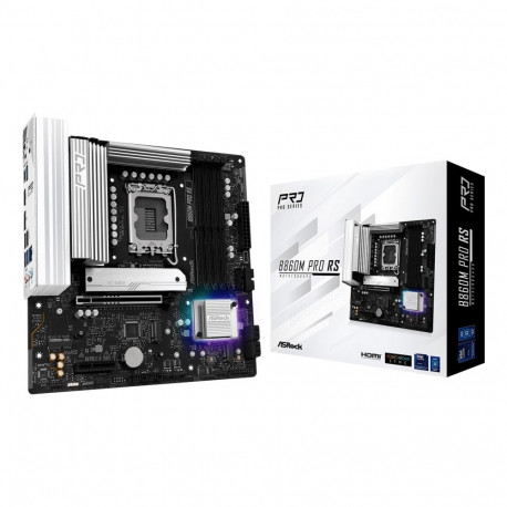 Asrock B860M Pro RS Intel B860 LGA 1851 (Socket V1) micro ATX emaplaat