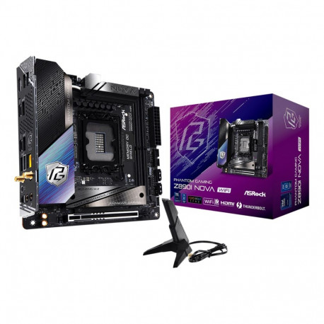Asrock Phantom Gaming Z890I Nova WiFi Intel Z890 LGA 1851 (Socket V1) mini ITX emaplaat