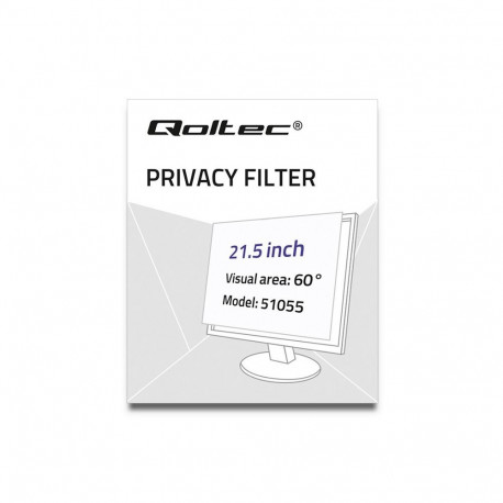 Qoltec 51055 raamita ekraani privaatsusfilter 54.6 cm (21.5")