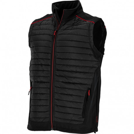 soojendatud must-punane vest, "s", ce, lahti