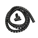 Maclean cable cover MCTV-676 B, black