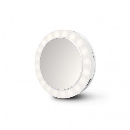 Makeup Mirror - Ecomed 23603 Freestanding Round 9cm 3x Magnification LED