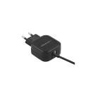 Charger - Qoltec 50190 17W 3.4A USB & USB Type C Black