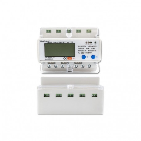 Energy Meter - Qoltec 50883 Three Phase Wi-Fi Energy Meter | TUYA | 400V | LCD