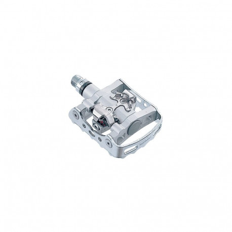 Bicycle Pedal - Shimano PD-M324 Ball Bearing Steel Axle Aluminium Silver