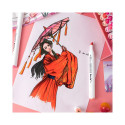 Double-sided Marker Pens ARRTX Alp (24 Colours, red tone shade)