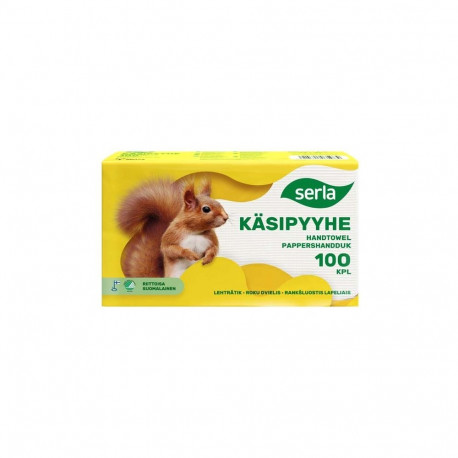 Lehträtik Serla C-voldik 2-kihiline, 100 lehte/pk, valge, lehe mõõt 24 x 33 cm