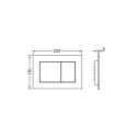 BUTTON FLUSH TECENOW METALIC GREY