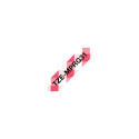 Brother TZE-MPRG31 label-making tape Black on red