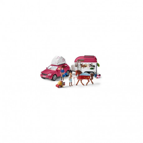 schleich HORSE CLUB Horse Adventures with Car and Trailer