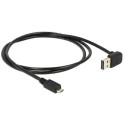 DeLOCK 1m, USB 2.0-A - USB 2.0 micro-B USB cable USB A Micro-USB B Black
