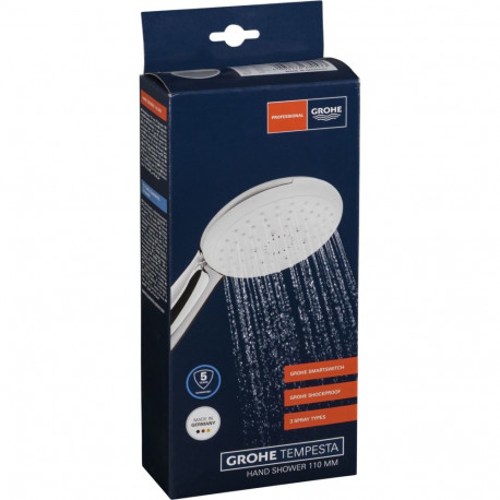 Grohe Tempesta 110 käsidušš 3 pihustusrežiimi
