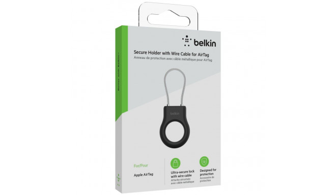 Belkin Secure Holder Wire Loop Apple AirTag, black MSC009btBK