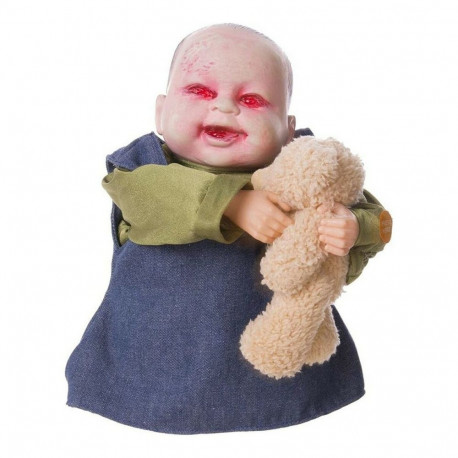 Halloweeni Kaunistused My Other Me Valgus Liikumi Tige nukk heliga (24 x 19 x 20 cm)