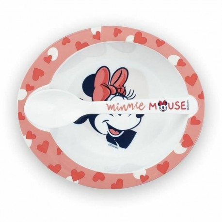 Dinnerware Set ThermoBaby Minnie Microwave Meal Set Bowl + Spoon