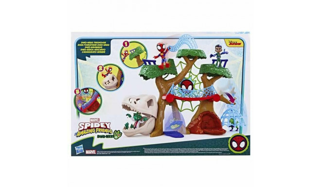 Playset Hasbro Base forestal con Dino-Webs de Spidey