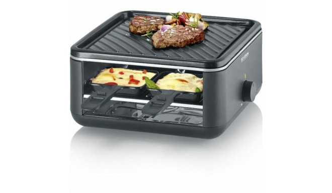 Raclette Severin RG2360 Must noir 24 x 24 cm