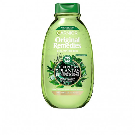 GARNIER ORIGINAL REMEDIES champú té verde y 5 plantas beneficiosas 400 ml
