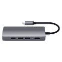 USB jagaja Satechi Multi-Port Adapter 4K Gigabit Ethernet V2, hall