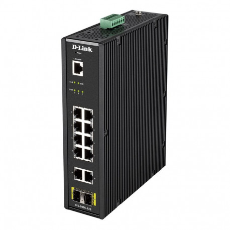 D-Link lüliti L2 12-pordine tööstuslik nutikas hallatav 10x1GBaseT(X) & 2xSFP