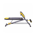 HMS Fitness LSR8311 lame jõutreeningupink reguleeritav iste kodu must, kollane