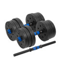 REBEL ACTIVE reguleeritavad bituumenist hantlid ühendusega 2x10 kg