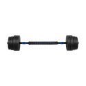 REBEL ACTIVE reguleeritavad bituumenist hantlid ühenduslüliga 2x15 kg