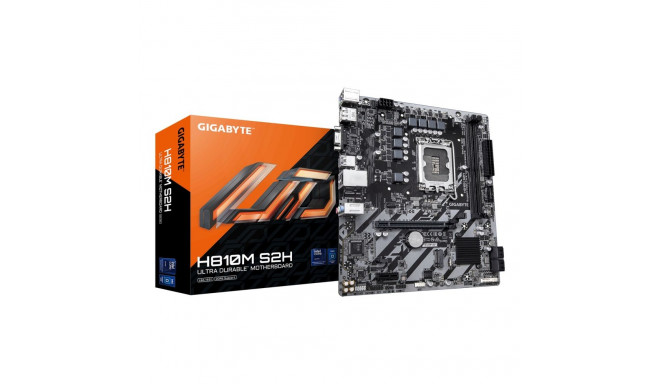 GIGABYTE H810M S2H emaplaat - Intel Core Ultra (Series 2) protsessorid, 4+1+2 faasi VRM, kuni 6400MH
