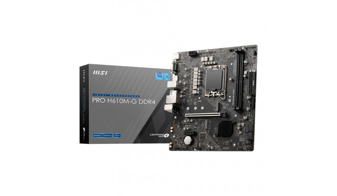 MSI PRO H610M-G DDR4 motherboard Intel H610 LGA 1700 micro ATX