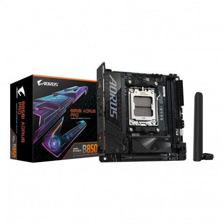GIGABYTE B850I AORUS PRO Motherboard - AMD Ryzen 9000 Series CPUs, 8+2+1 Phases Digital VRM, up to 8