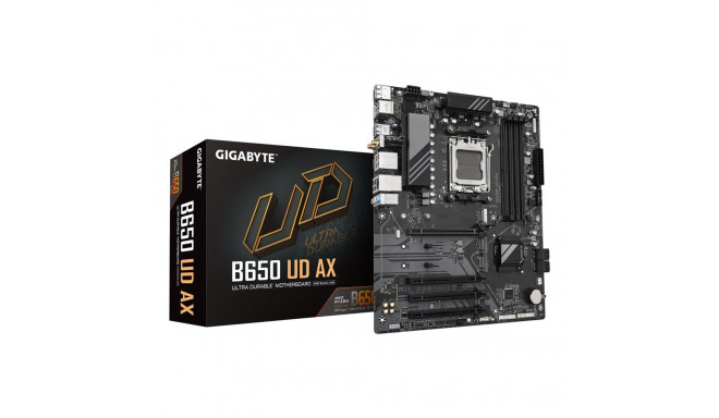 GIGABYTE B650 UD AX emaplaat - AMD Ryzen 9000 seeria protsessoritele, 6+2+2 faasi VRM, kuni 7600MHz 