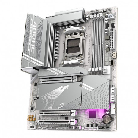 GIGABYTE emaplaat X870 AORUS ELITE WIFI7 ICE AMD Ryzen 9000 tugi, 16+2+2 Phases Digital VRM, kuni 82
