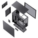 Jonsbo D41 Screen ATX Case, Tempered Glass - black