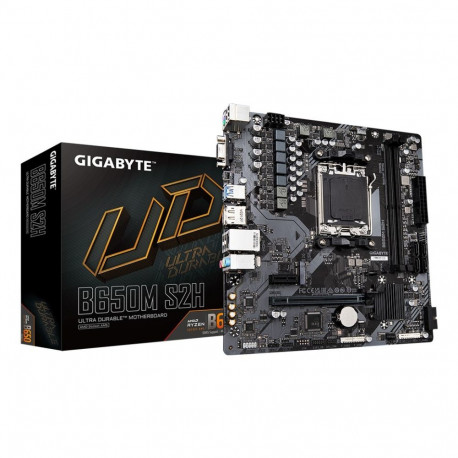 GIGABYTE B650M S2H Motherboard - AMD Ryzen 9000 Series CPUs, 5+2+2 Phases VRM, up to 6400MHz DDR5 (O