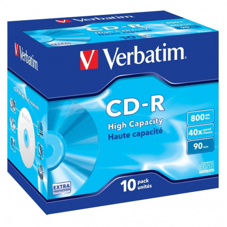 Verbatim CD-R 800MB 40x JC 10pcs Jewel Case