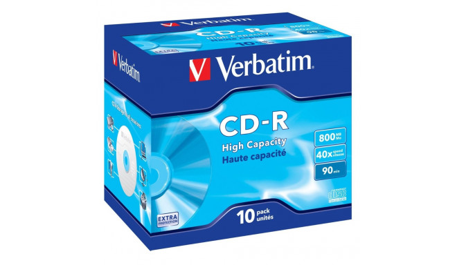 Verbatim CD-R 800MB 40x JC 10pcs Jewel Case