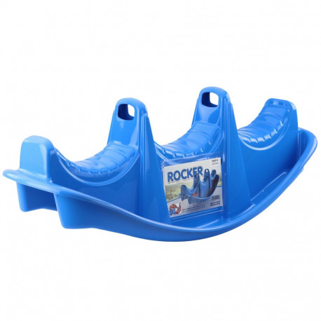 Kolmekohaline jõehobu-kiik 2080 kleepsudega, sinine