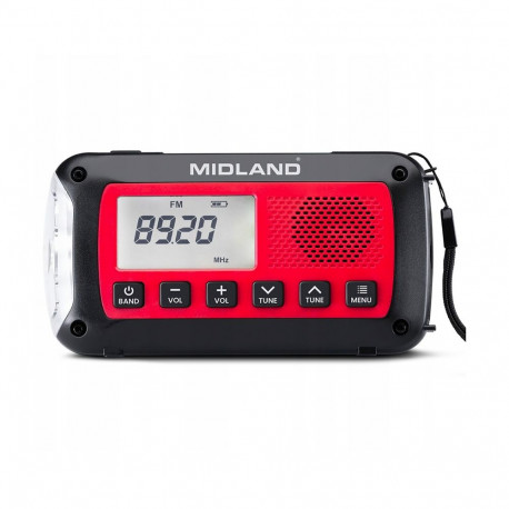 Midland ER100 hädaolukorra raadio 2600mAh akuga