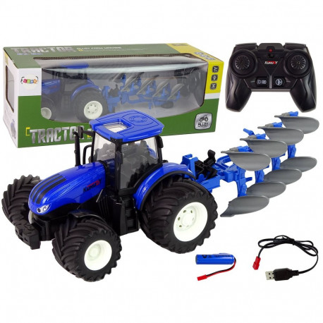 Traktor 1:24 metallist ader sinine