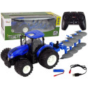 Traktor 1:24 metallist ader sinine