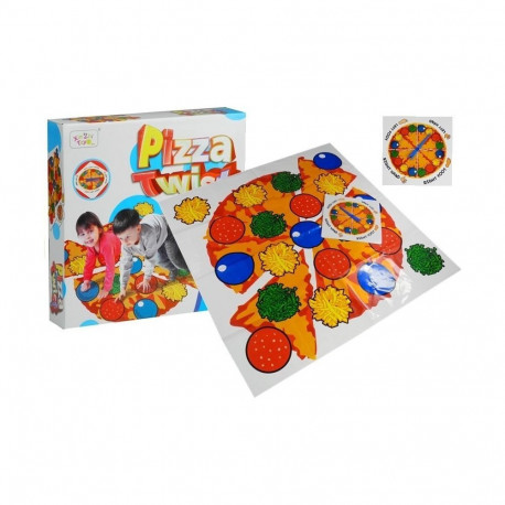 Aktywna Gra Zręcznościowa Rodzinna Pizza Mata Tarcza Losująca