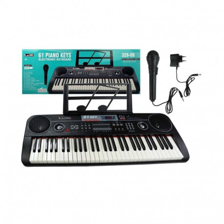 klaviatuur Organy 328-06 mikrofon toiteadapter must