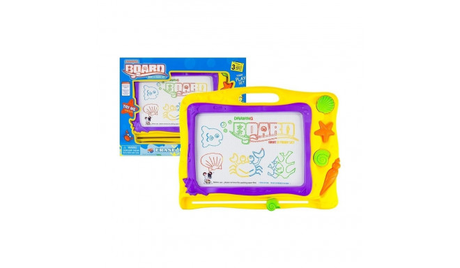 Tablica Znikopis Morski + 3 Pieczątki Kolorowe Tło