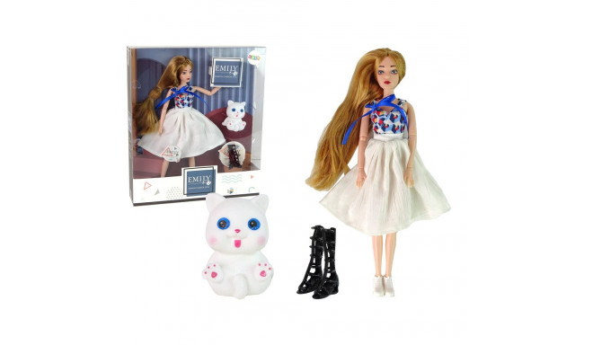 nukunukk kassiga pikad pruunid juuksed