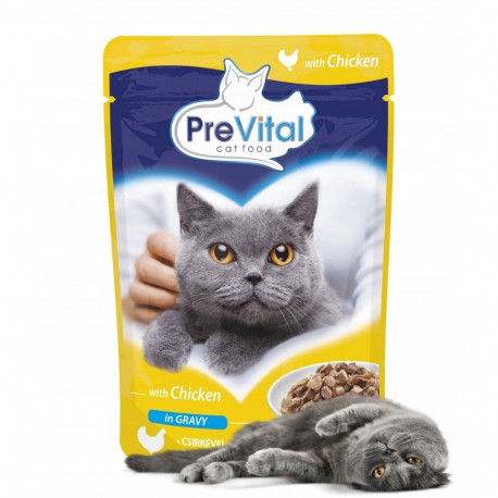 Cat Food - PREVITAL Chicken in Jelly Wet Cat Food 100g