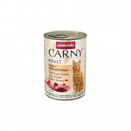 Wet Cat Food - Animonda Adult Turkey & Chicken Liver, Green