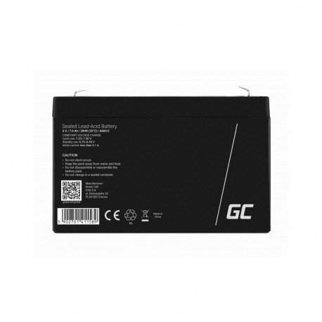 Battery - Green Cell Agm12 7000 mAh 6 V
